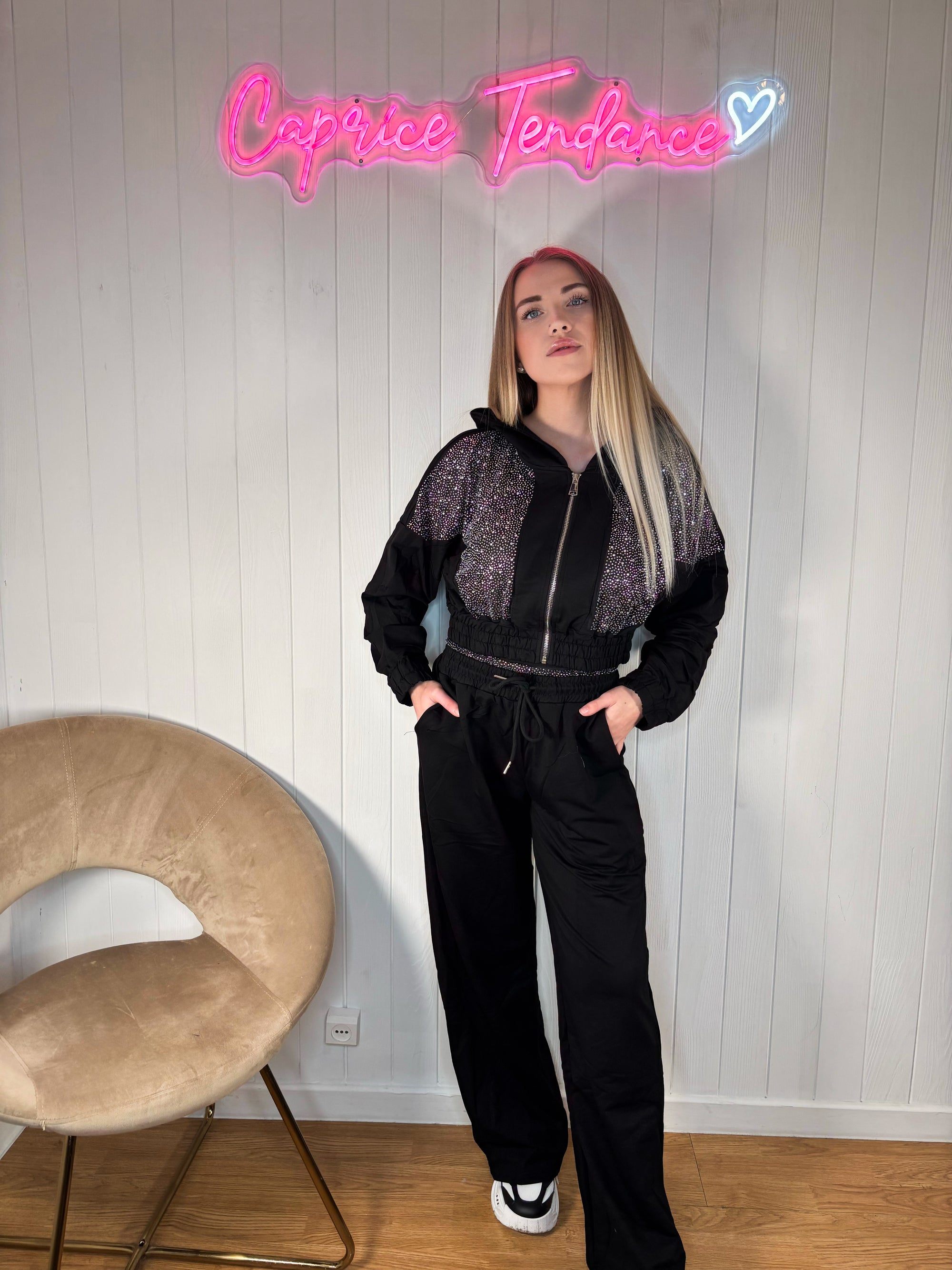 Ensemble jogging à strass