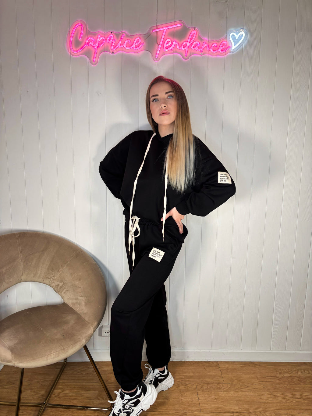 Ensemble à capuche patch