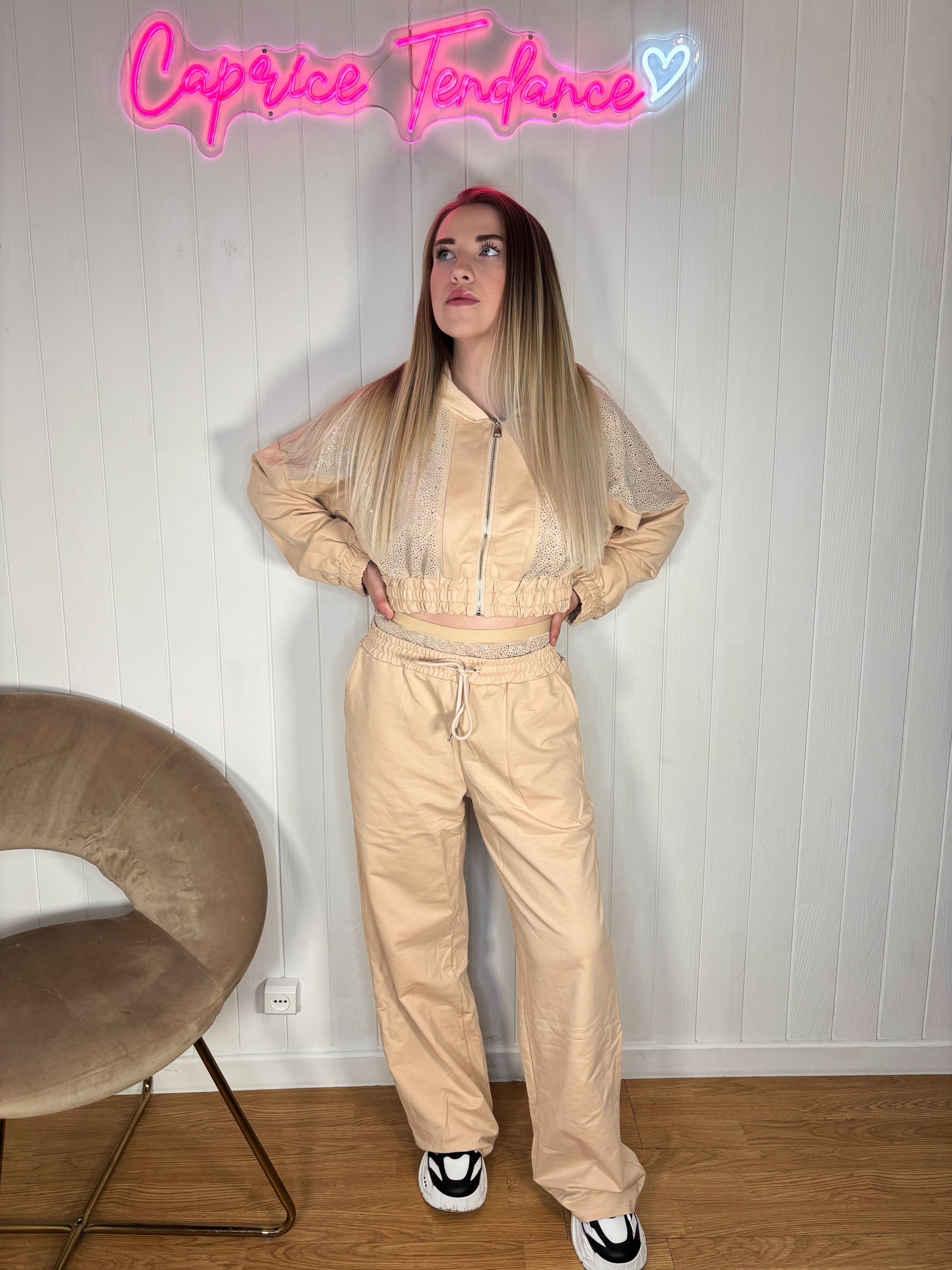 Ensemble jogging à strass