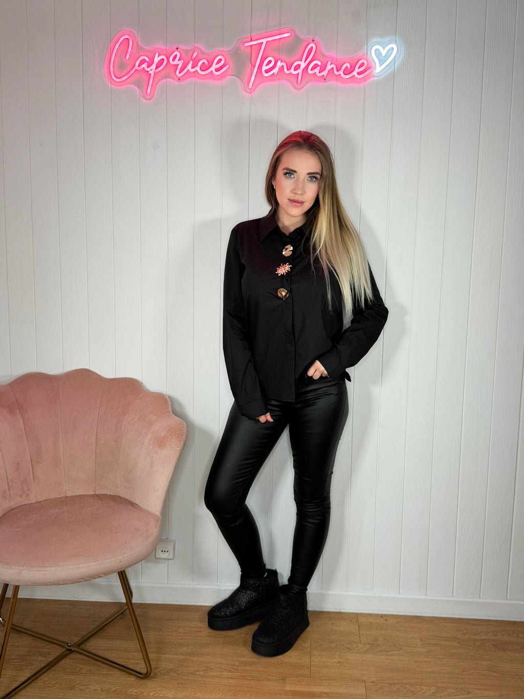 Pantalon enduit molletonné